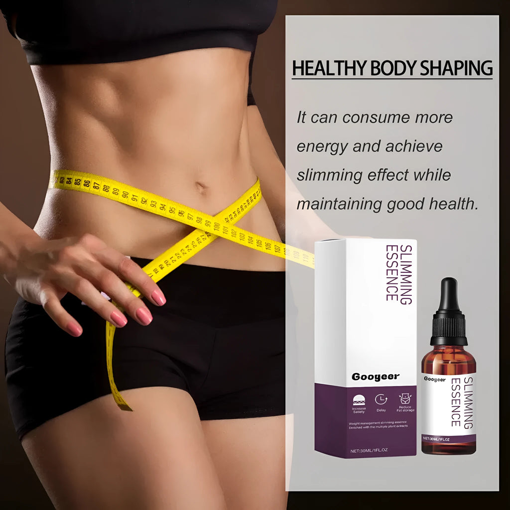 Body Shaping Drops 30ml serum bottle for tightening thighs arms and belly universal skin type