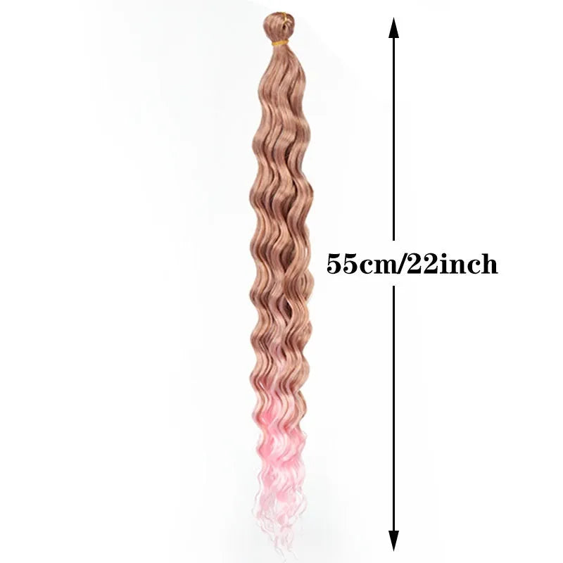 Synthetic domestic silk curly twist braid dreadlocks ponytail wig for ladies