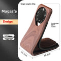 Magsafe magnetic resin phone holder on desktop with mobile phone attached