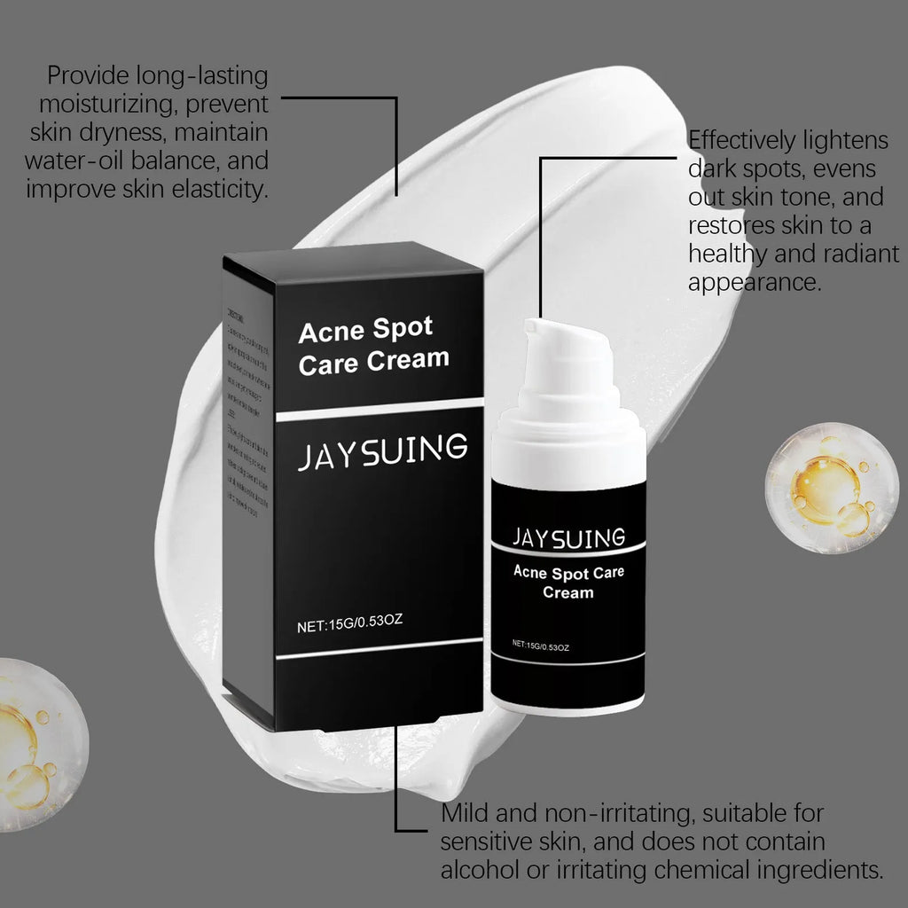 15g tube of hydrating acne cream with mint leaf, tea tree oil and aloe extracts