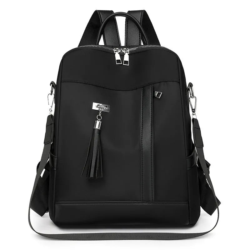 Soft PU commute backpack in urban simplicity style with three-dimensional pocket and large capacity