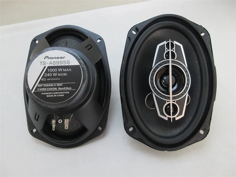TS-A6995S 6x9 coaxial car speaker with rubber surround and iron basin rack for audio modification