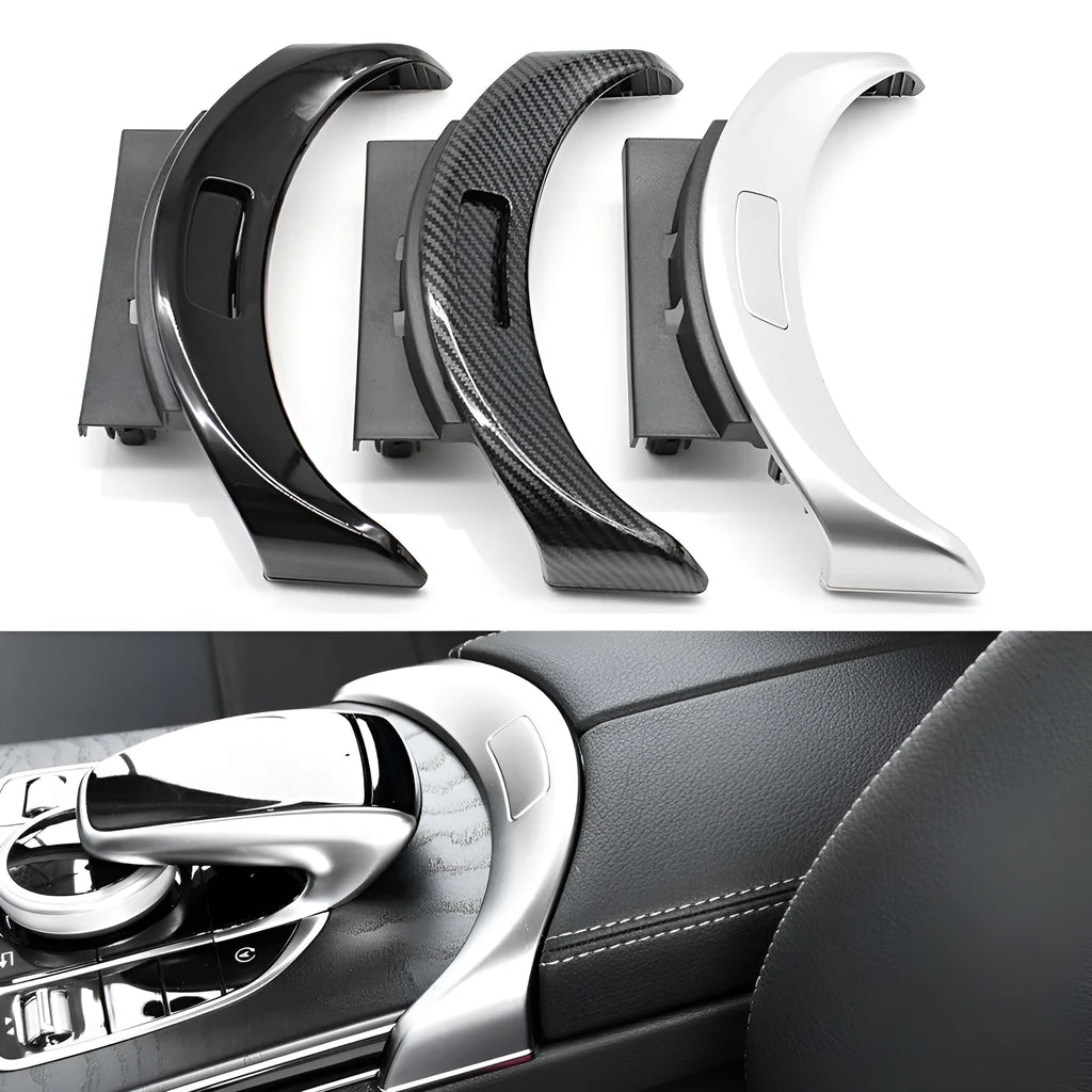 Silver electroplated armrest panel for Mercedes-Benz C/GLC center console