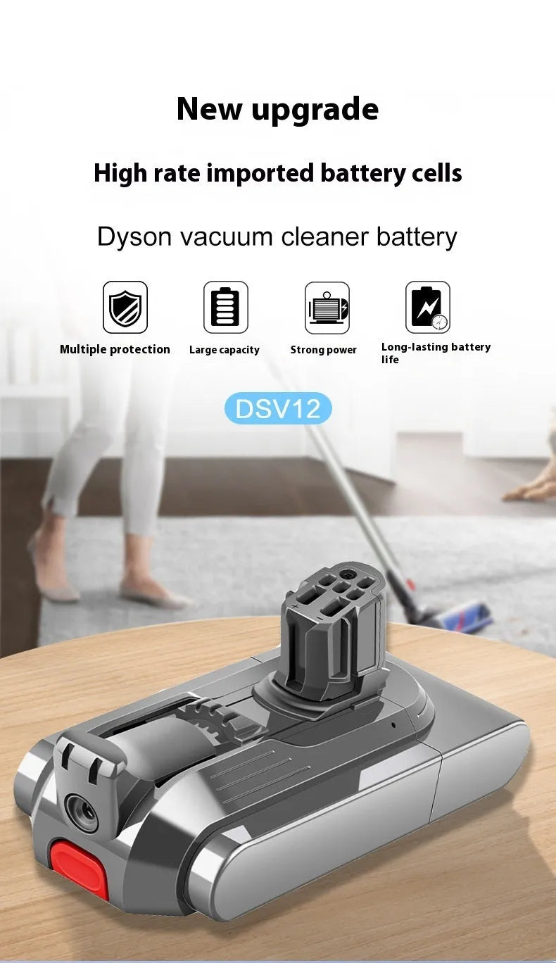 6500mAh lithium-ion power battery for vacuum cleaner and power tool, with overcharge protection