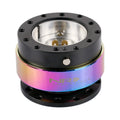 Colourful car steering wheel quick-release device with lock system for vehicle modification