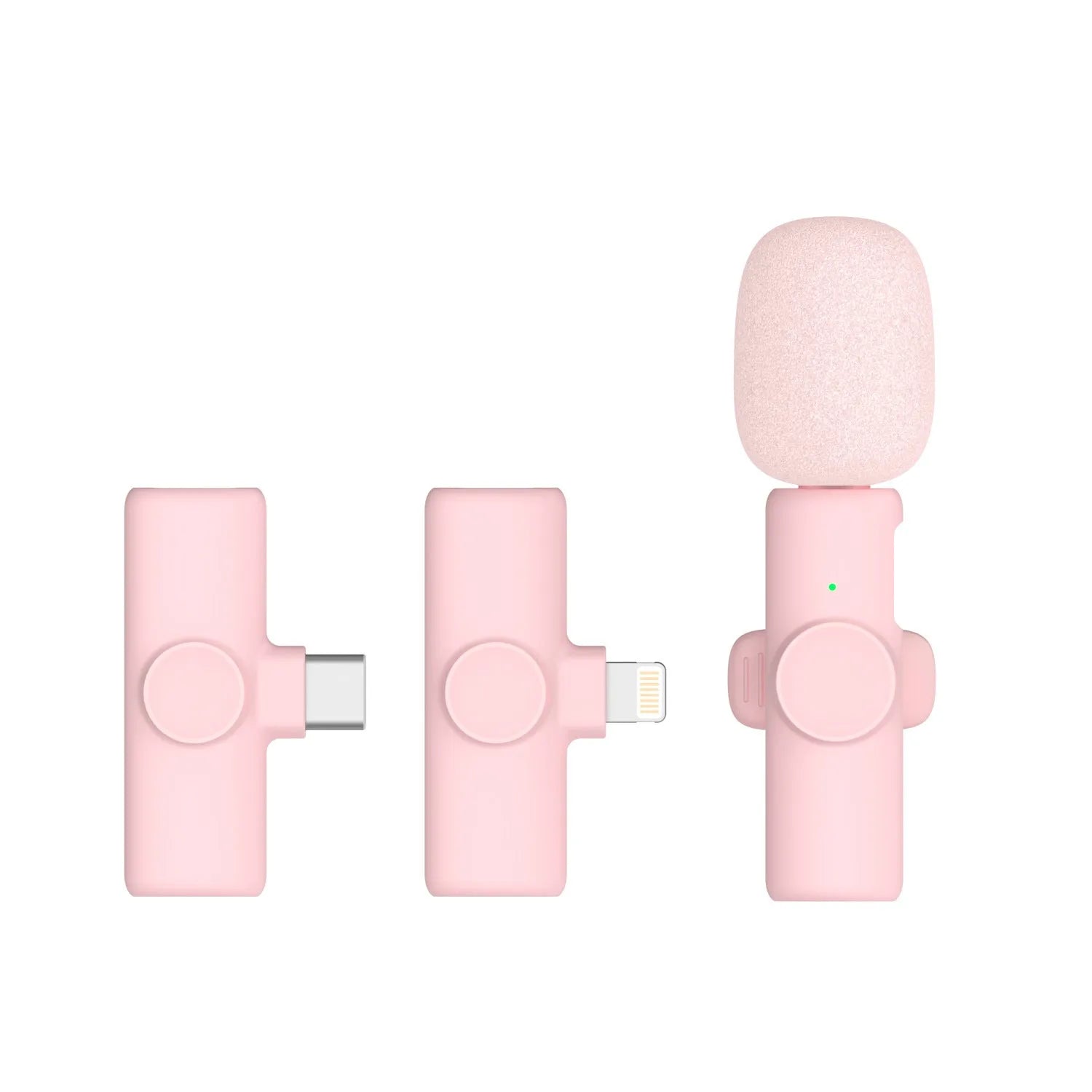 2.4G wireless microphone live sound card with noise reduction sponge in choice of colours