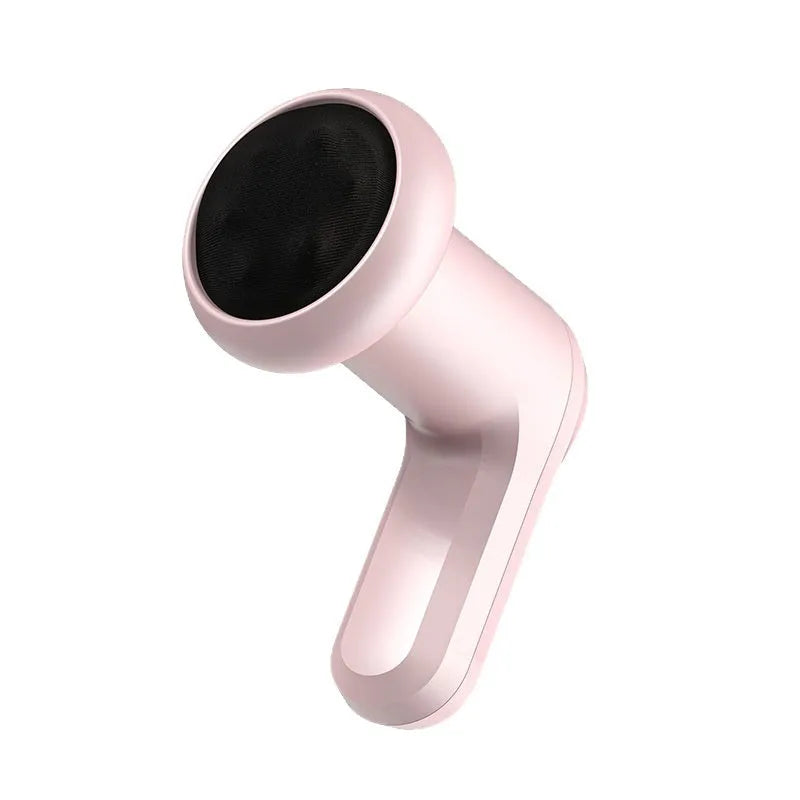 A pink USB electric massager for cervical spine, back, waist, and leg stimulation.