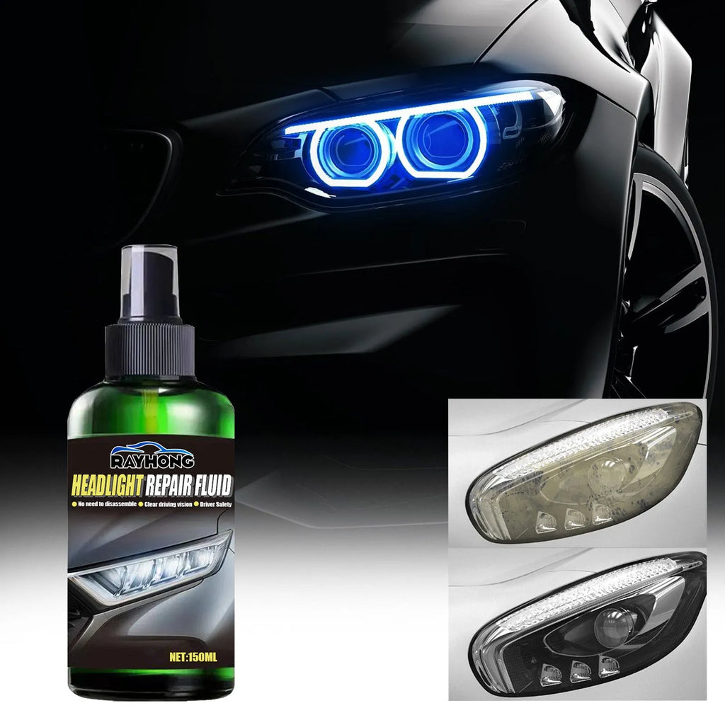 150ml car headlight repairing liquid bottle for yellowed lens refurbishment with nano titanium oxide coating