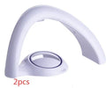 White ABS LED rainbow projection night light with multicolour beam on ceiling