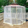 Outdoor mosquito umbrella tent providing portable insect protection with sunshade canopy