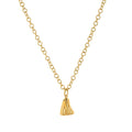 Ghost pendant necklace on a stainless steel chain, with options for Cable, Figaro, or Mini Staple chain styles.