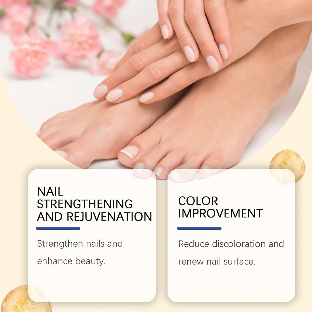 50ml bottle of nail care solution with bee venom and peppermint oil for fungal nail treatment