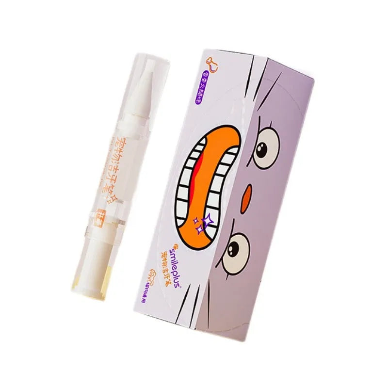 Pet toothbrush pen for dog and cat teeth whitening with 5ml cleaning gel