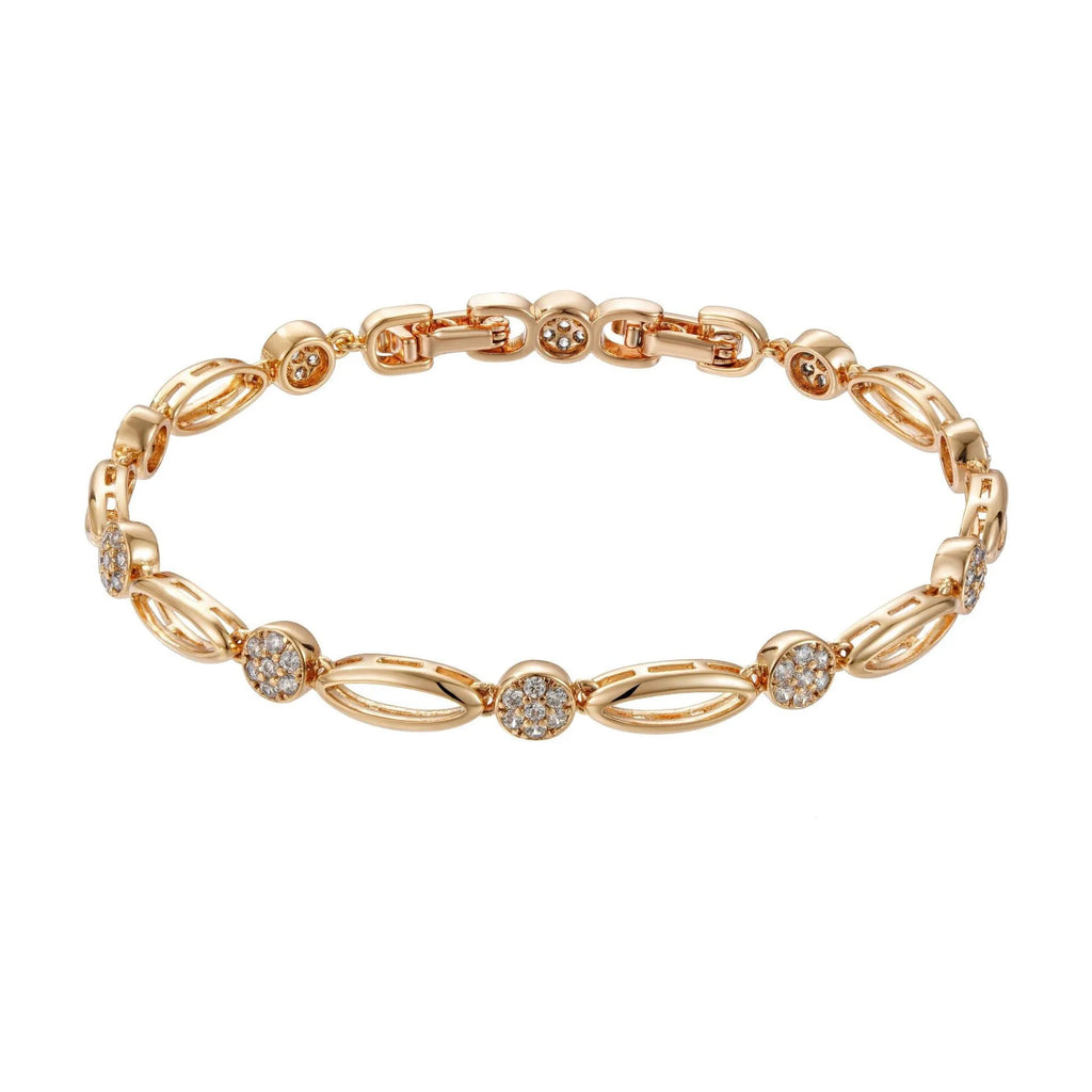 Golden copper hollow carved U-shaped bracelet for women with ins style detailing.