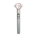Gradient pink cat's paw shaped eye massager with micro-current vibration and light therapy functions