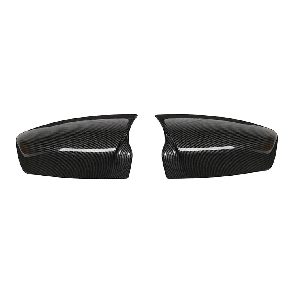 Angkesaila carbon fibre rearview mirror cover shell with decorative bright strip in black carbon fibre 17model finish
