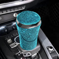 Creative diamond car ashtray in plastic with multiple colour options, 13x8.5x8.5cm, for in-car use