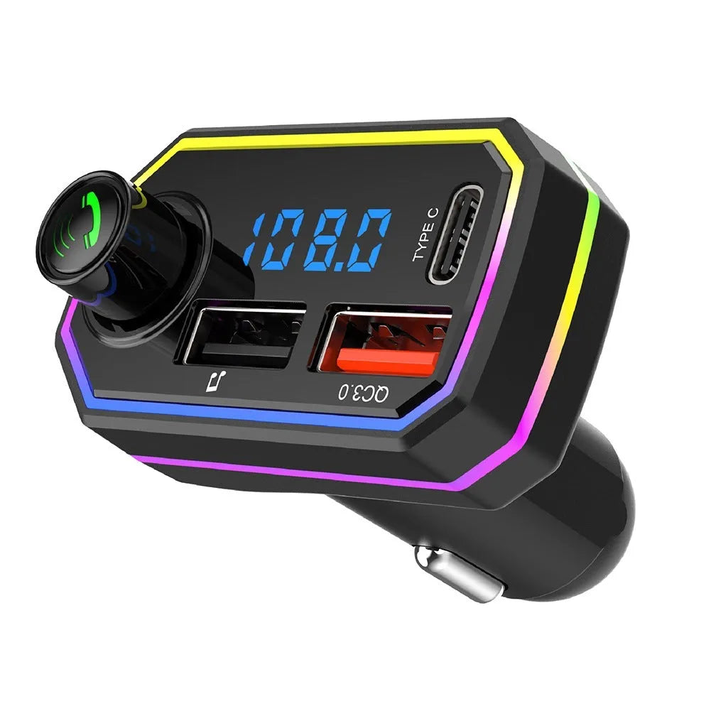 Vehicular Bluetooth MP3 player in P6 bare metal finish with 1.1-inch ABS body