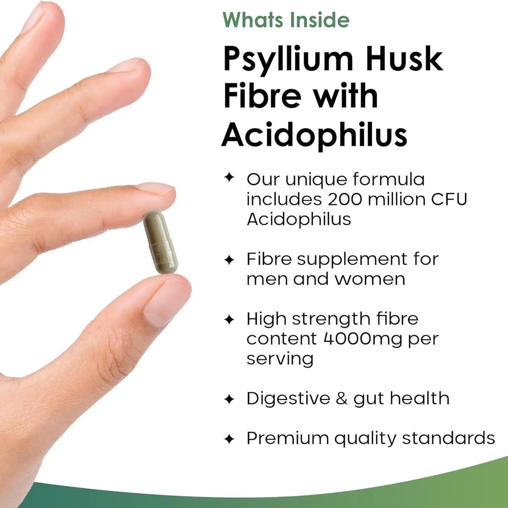 Yang plantain seed shell capsule probiotics supplement bottle showing 120 tablets for adult digestive health