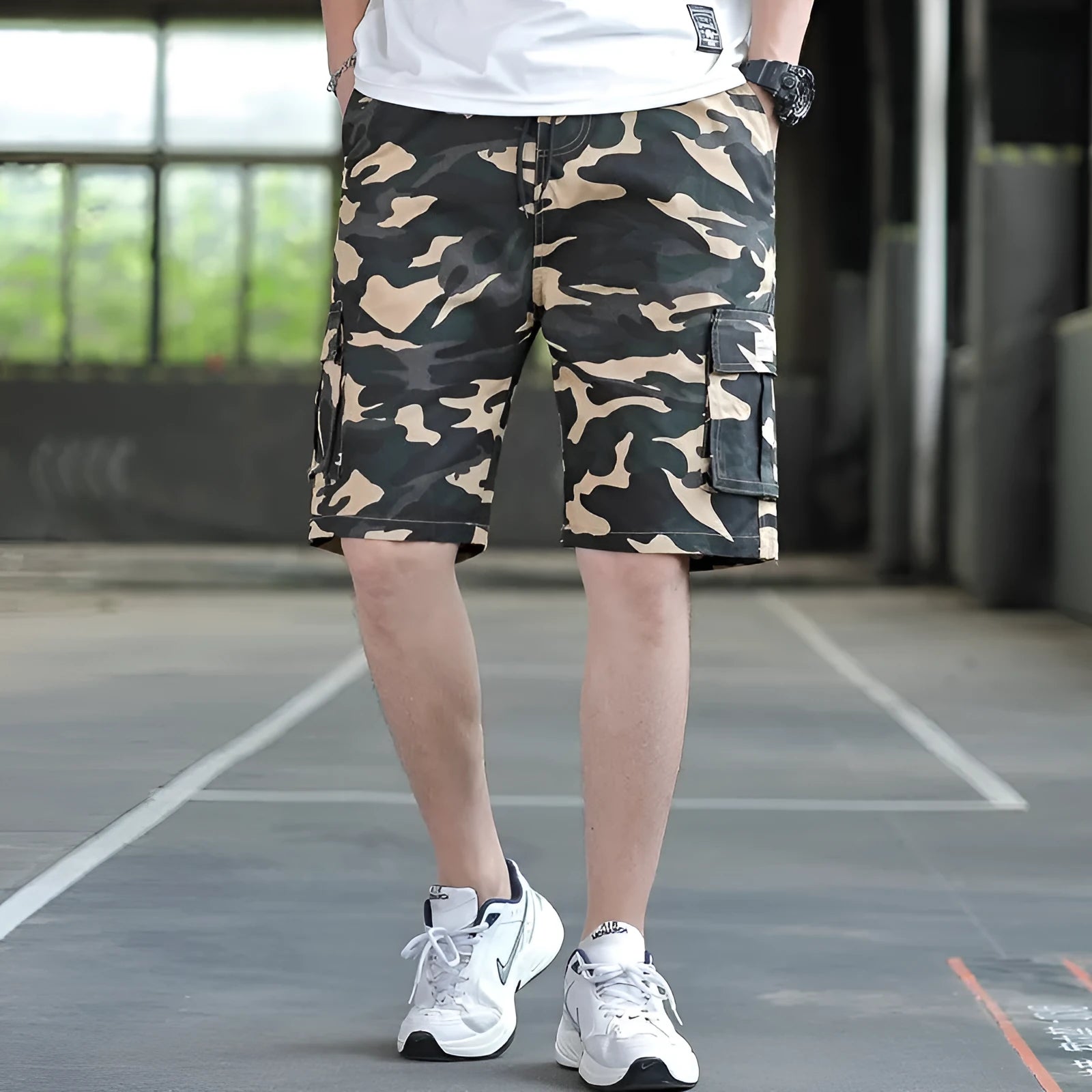 Men's loose fit sports casual trousers in polyester blend available in multiple colours