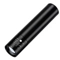 Red light therapy mosquito repellent lamp in black aluminium housing with USB charging cable