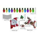 Christmas elk cartoon design magnetic sticker in medium size