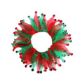 Tie-dyed cloth dog collar with colourful patterns in free size adjustable design