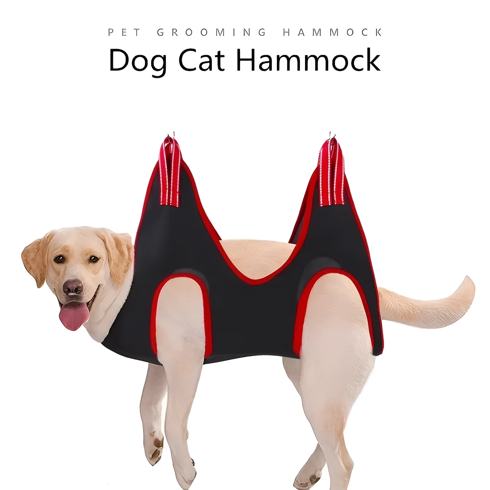 Pet grooming hammock restraint bag for cats and small dogs in four sizes for safe nail trimming and bathing