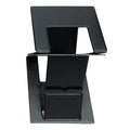 Adjustable folding laptop stand in blue, black or orange, 28.5cm wide, 725g, multi angle tablet support