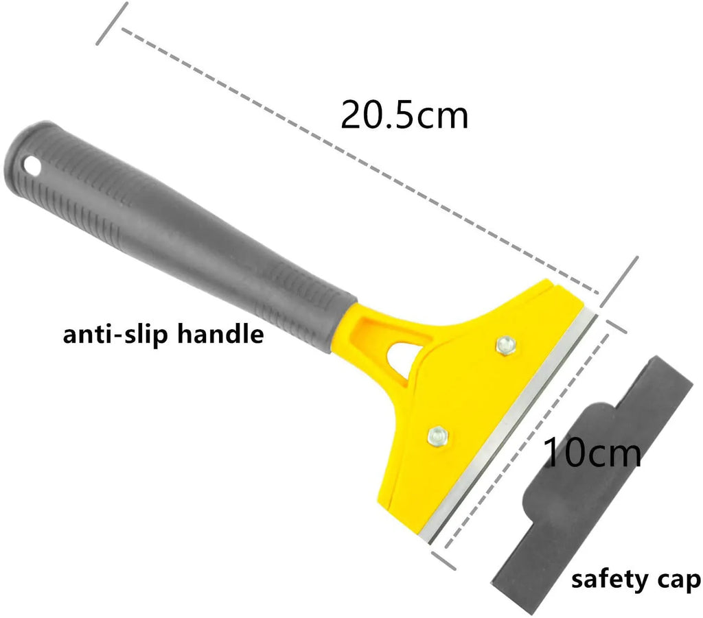 Plastic car film smoothing tool set with 10 pieces for automotive wrap and vinyl application.