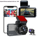4K driving recorder with 3.0-inch screen, front and rear dual camera, night vision and GPS options