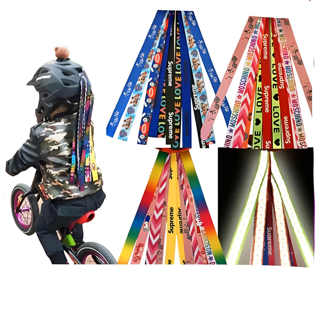 Children's decorative helmet streamer ribbon in a choice of 13 colours including apricot and khaki.