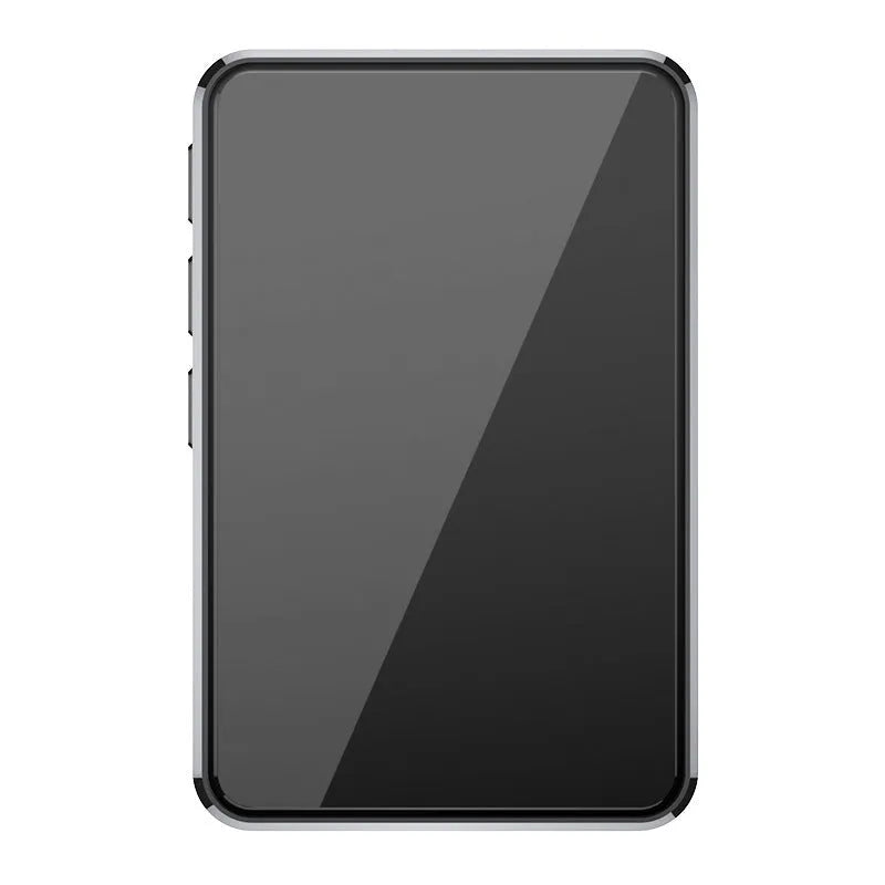Black plastic e-book player with external speaker and 1.8 inch screen