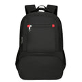 Light grey insulated Oxford cloth backpack with curved shoulder straps and dry wet separation compartments
