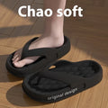 Men's EVA flip flops in multiple colours on a sandy beach background