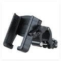 Black aluminium alloy handlebar mount for motorcycles bicycles and scooters with universal fit for 22-35mm bars