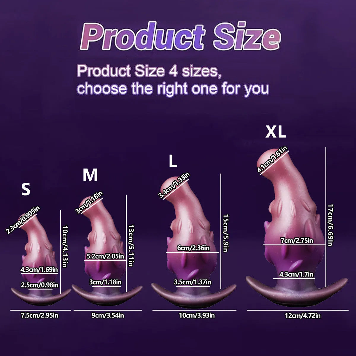 Unisex liquid silicone masturbator sex toy shown in purple, gold, and black colour options.