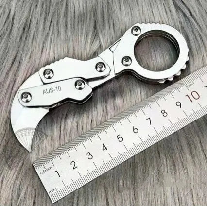 Stainless steel 420J2 folding knife with 2.6cm blade and 12mm full length, single-pack outdoor pocket knife