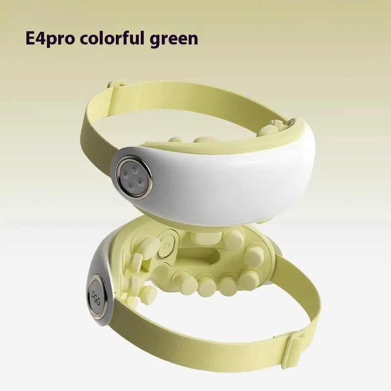Bluetooth steam smart eye moisturising instrument with hot compress massage in purplish grey, green and ink grey colours