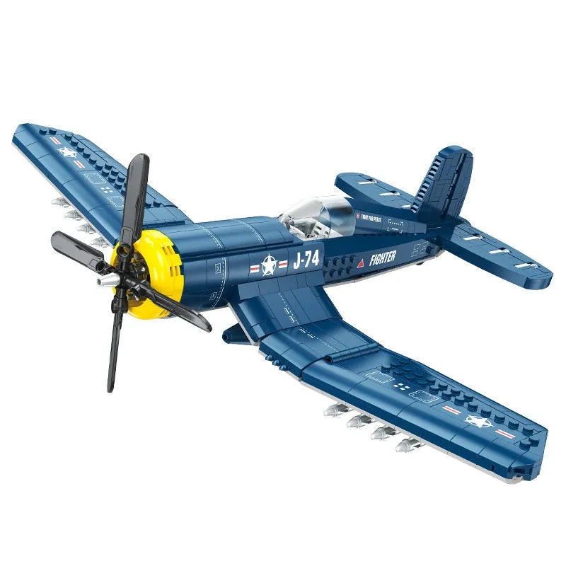 Pirate Fighter building blocks set in colour box packaging, plastic small particles