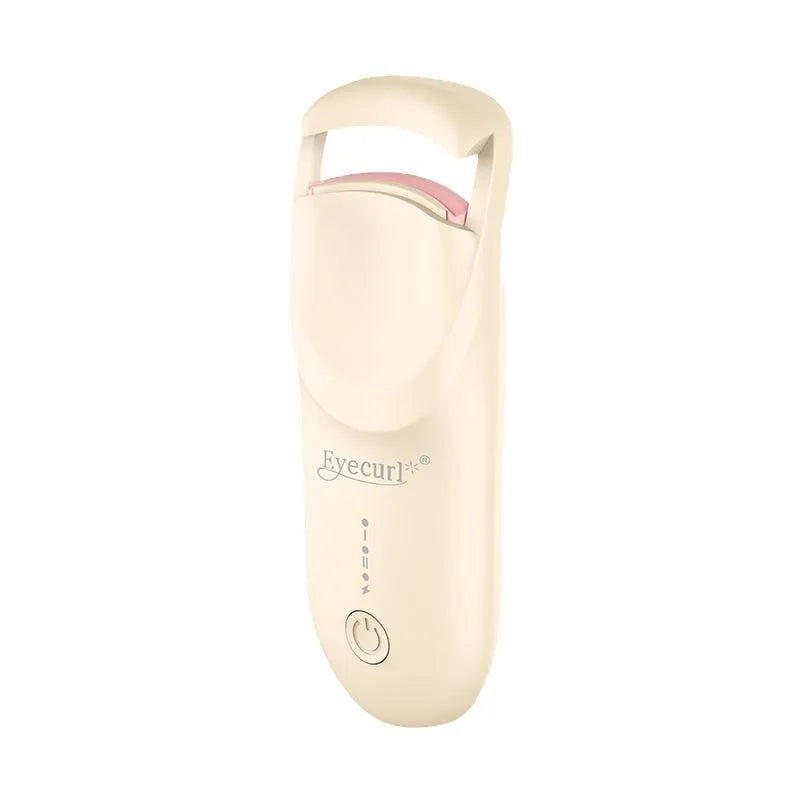USB electric heating eyelash curler in plastic construction with data cable