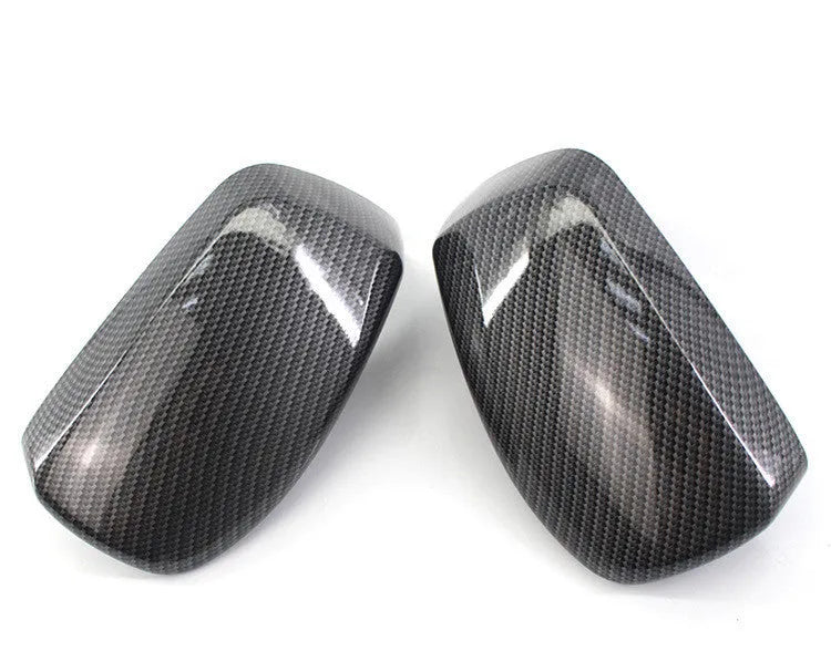 Pair of carbon-pattern ABS rearview mirror housings for BMW E60 2004-2007