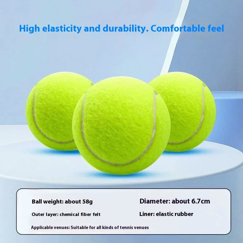 Training tennis balls 10 pack high-elastic chemical fibre fitness balls for practice