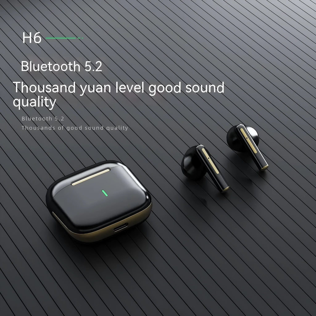 Wireless Bluetooth in-ear headset in white, black, dark green or dark blue, with USB charging cable and colour box