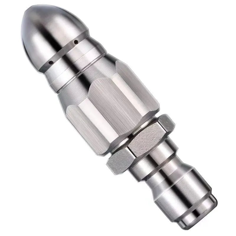 Stainless steel high pressure nozzle quick plug dredge head 60mm by 17mm for pipe cleaning