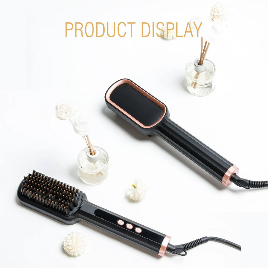 Heating electric curling iron hair straightener with tourmaline ceramic heat conductor 16-20mm diameter