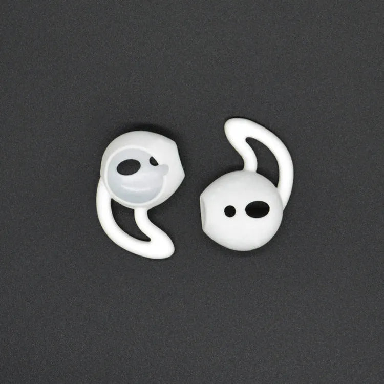 Silicone ear caps for AirPods in various colours showing left and right ear options