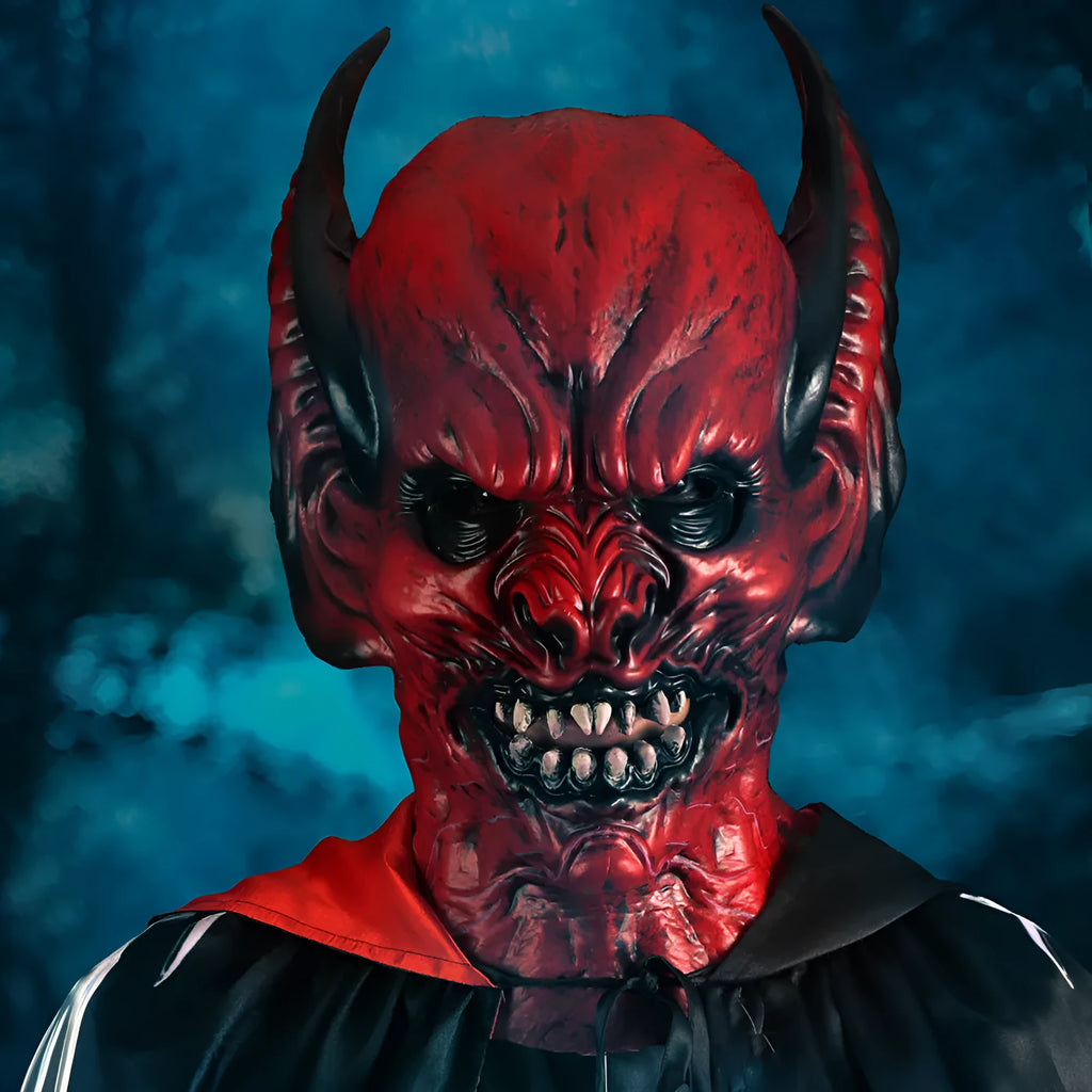 Red bat head cover Halloween mask made from RP foam for adult horror costume dress up