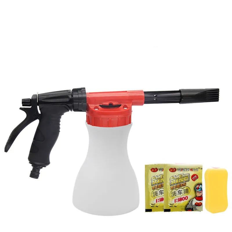 Foam pot high pressure water gun for garden use with ABS and TPR construction