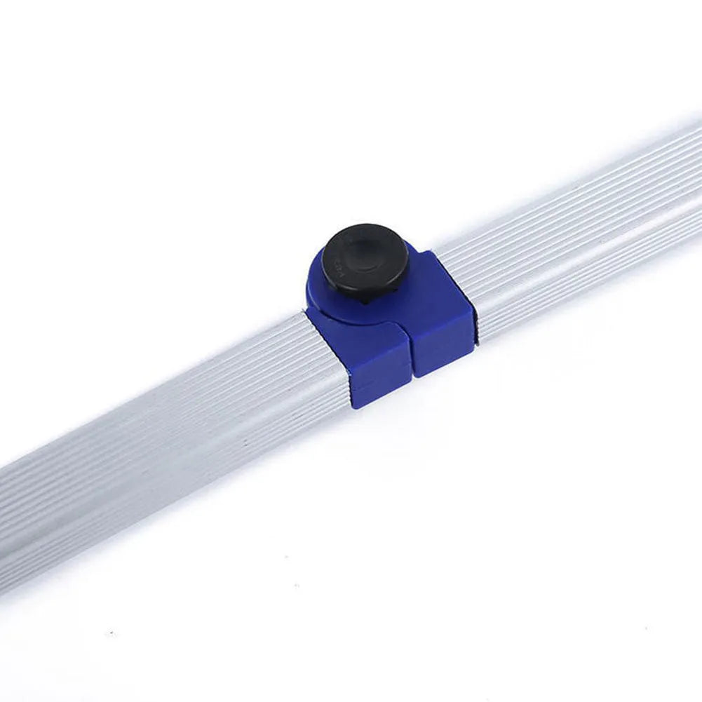 Aluminum alloy folding garbage clip with rubber chuck, extended to 81 cm, on a light background